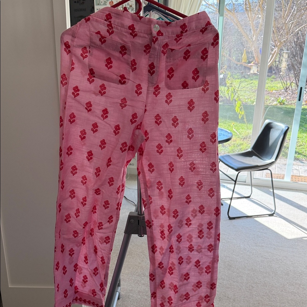 Zara Kids Pink and Red Patterned Bottoms